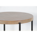 Sunny Designs Round 28" Distressed End Table Weathered Brown - Bed & Sofa Hub