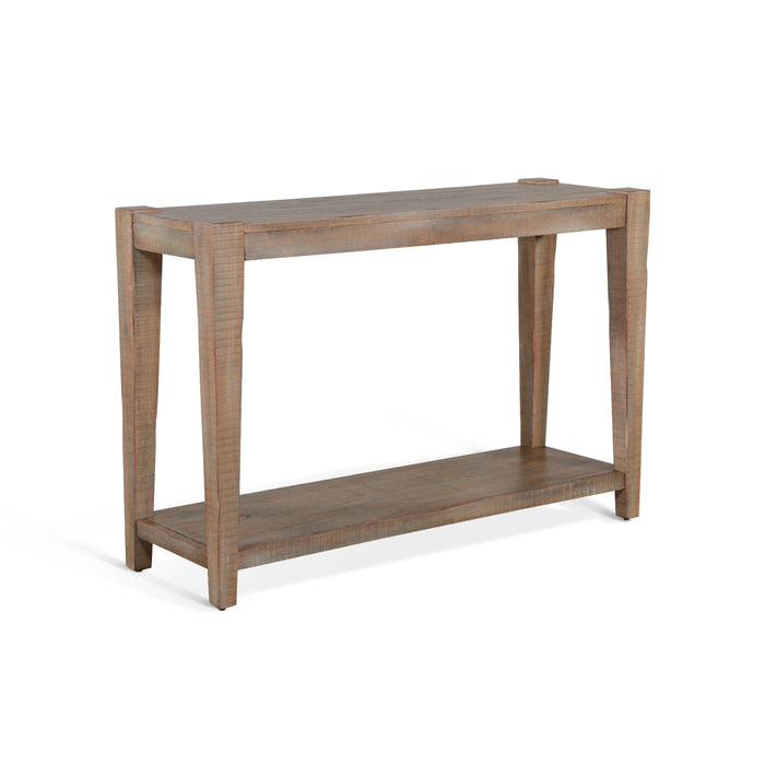 Sunny Designs 48" Sleek and Modern Wood Sofa Table in Weathered Brown