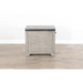Sunny Designs Traditional Mahogany Wood Chair Side Table in Alpine Gray - Bed & Sofa Hub