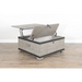 Sunny Designs Mahogany Wood Coffee Table with Lift Top and Casters - Alpine Gray - Bed & Sofa Hub