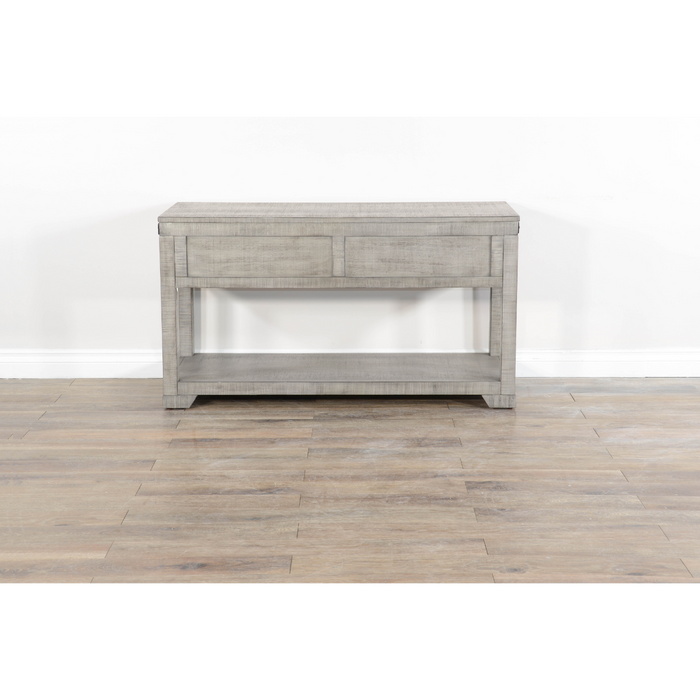 Sunny Designs Traditional Mahogany Wood Sofa Table in Alpine Gray