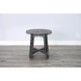Sunny Designs Marina Farmhouse Mahogany Wood End Table in Black Sand - Bed & Sofa Hub