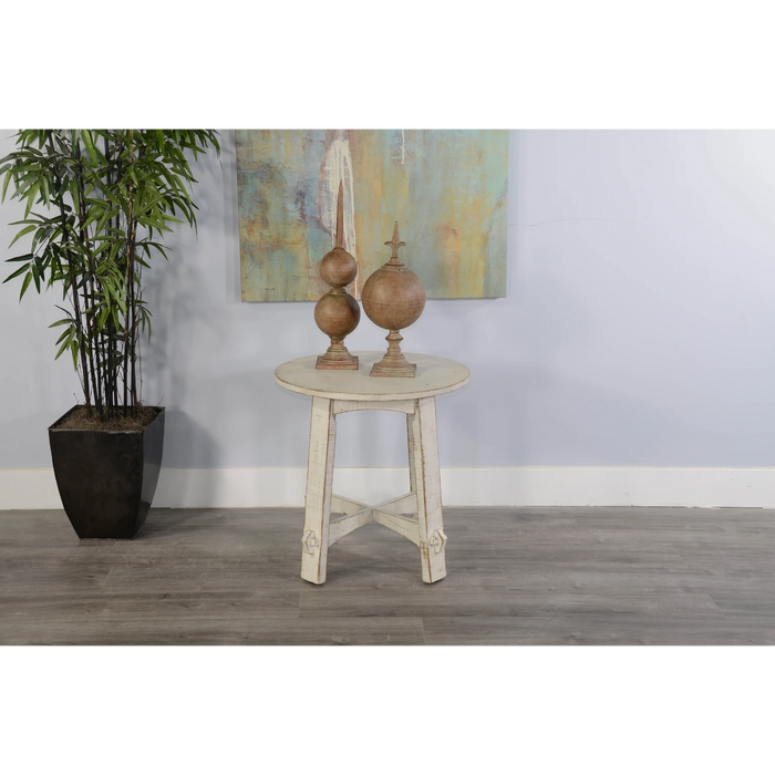 Sunny Designs End Table White Sand - Bed & Sofa Hub