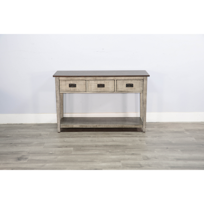 Sunny Designs Sofa Table Tobacco Leaf and Alpine Grey