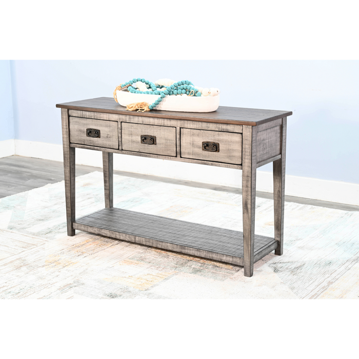 Sunny Designs Sofa Table Tobacco Leaf and Alpine Grey