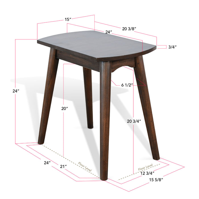 Sunny Designs Chair Side Table Coffee Bean