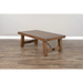 Sunny Designs Doe Valley 52" Farmhouse Wood Coffee Table in Taupe Brown Buckskin - Bed & Sofa Hub