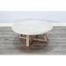 Sunny Designs Rowan Round Coffee Table Light Grey/Wheat - Bed & Sofa Hub