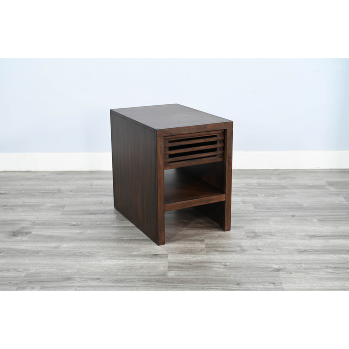 Sunny Designs Chair Side Table with Drawer Coffee Bean