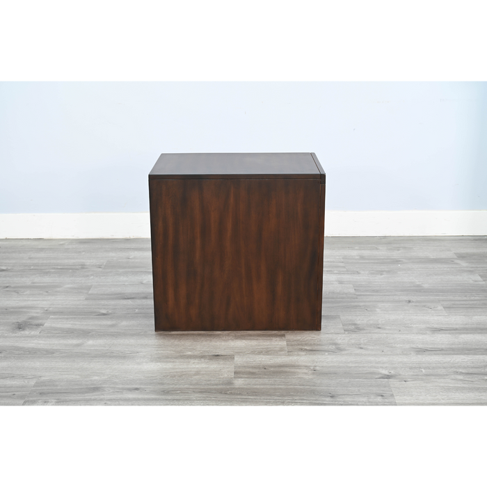 Sunny Designs Chair Side Table with Drawer Coffee Bean