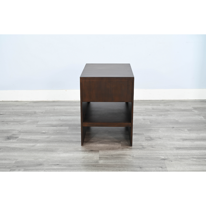 Sunny Designs Chair Side Table with Drawer Coffee Bean