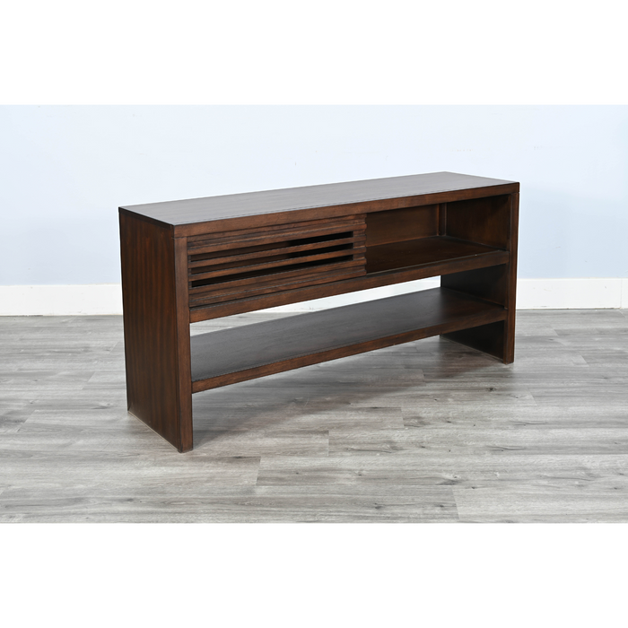 Sunny Designs Sofa Table with Sliding Door Coffee Bean