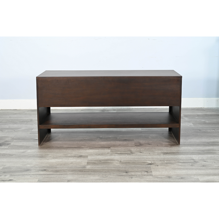 Sunny Designs Sofa Table with Sliding Door Coffee Bean