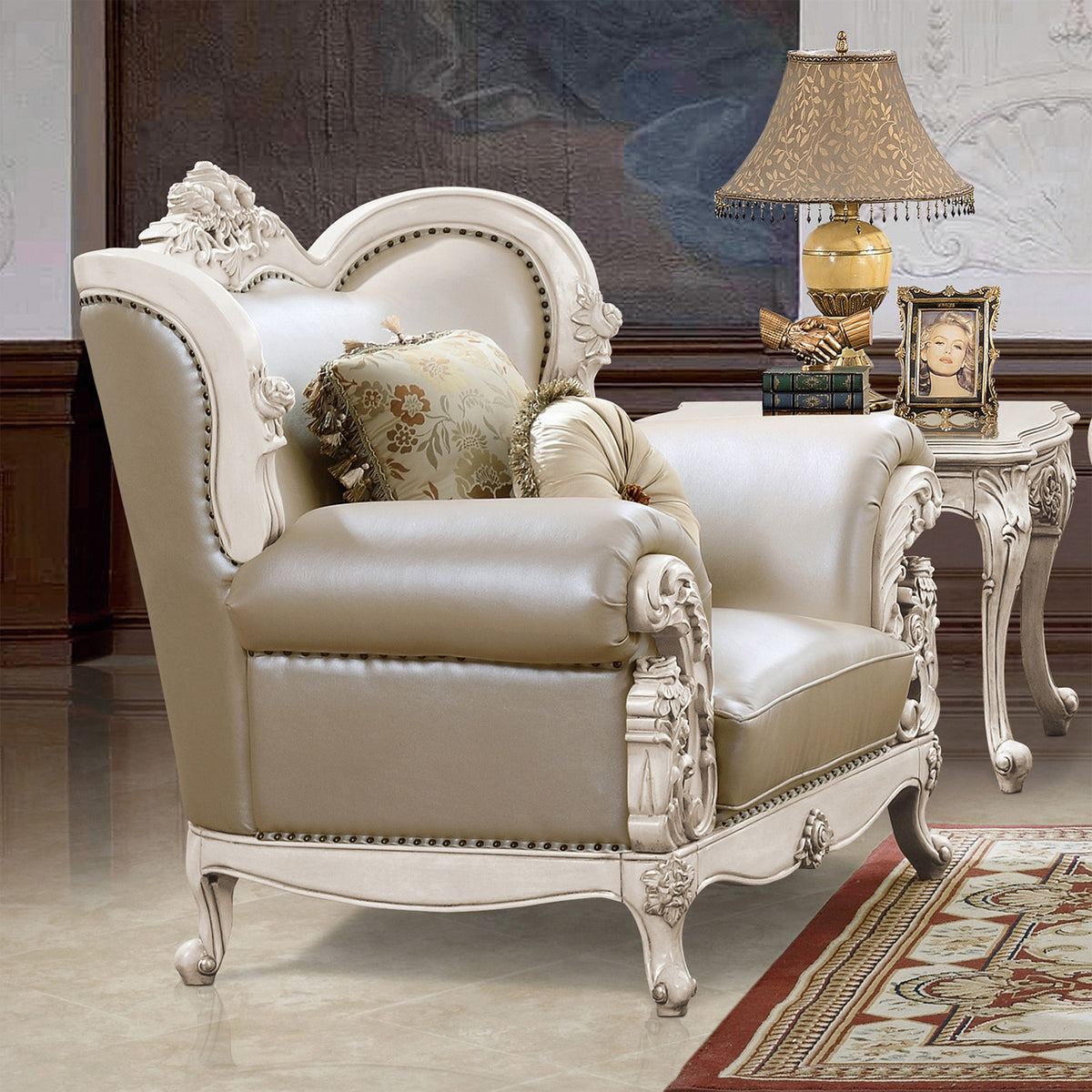 Homey Design HD-32 Accent Chair — Bed & Sofa Hub