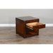 Sunny Designs Santa Fe End Table Dark Chocolate - Bed & Sofa Hub