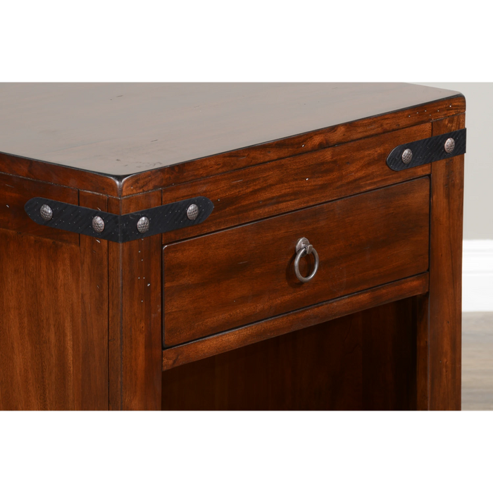 Sunny Designs Santa Fe End Table Dark Chocolate - Bed & Sofa Hub