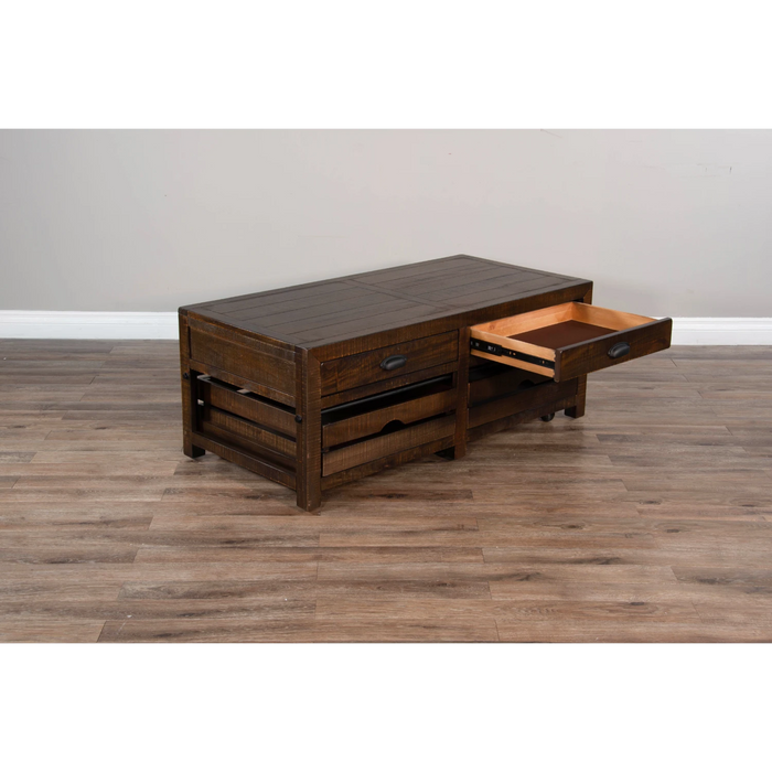 Sunny Designs Homestead Coffee Table Tobacco Leaf - Bed & Sofa Hub