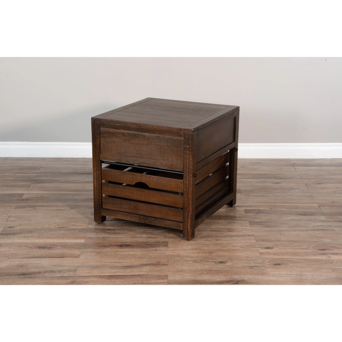 Sunny Designs Homestead End Table Tobacco Leaf - Bed & Sofa Hub