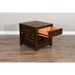 Sunny Designs Homestead End Table Tobacco Leaf - Bed & Sofa Hub