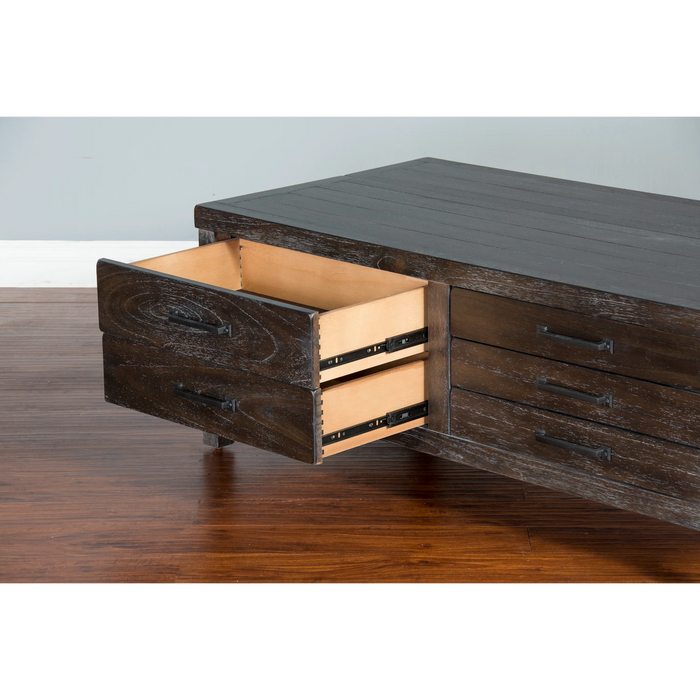 Sunny Designs Dundee Wood Coffee Table Kettle Black - Bed & Sofa Hub