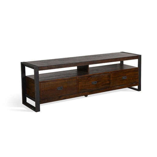 Sunny Designs Homestead 64" TV Console Tobacco Leaf - Bed & Sofa Hub
