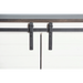 Sunny Designs 65" TV Console with Barn Door European Cottage - Bed & Sofa Hub