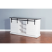 Sunny Designs 65" TV Console with Barn Door European Cottage - Bed & Sofa Hub