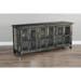 Sunny Designs Black Sand 70" TV Console Black Sand - Bed & Sofa Hub