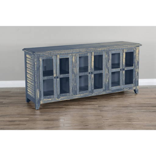 Sunny Designs Ocean Blue 70" TV Console Ocean Blue - Bed & Sofa Hub