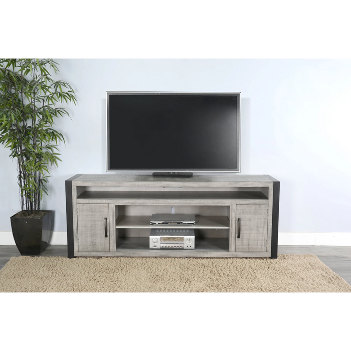 Sunny Designs Media Console Alpine Grey - Bed & Sofa Hub