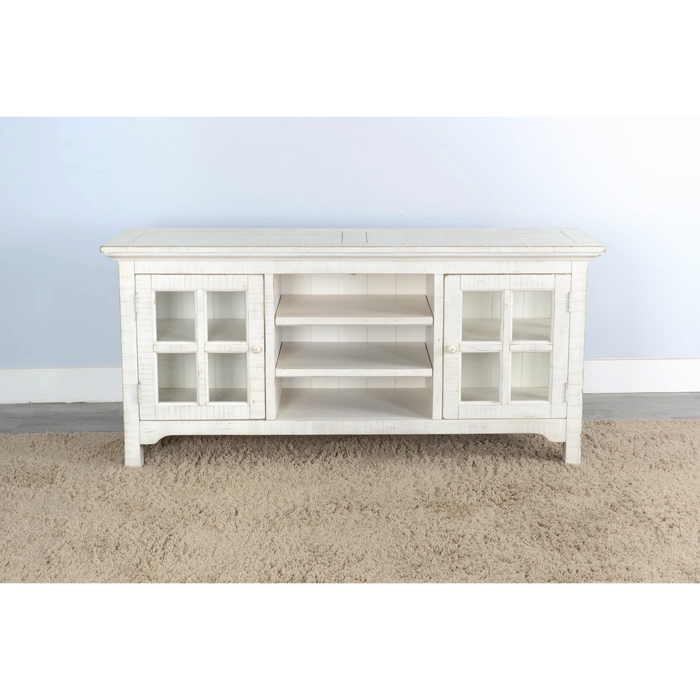 Sunny Designs Beach Pebble TV Console White Sand - Bed & Sofa Hub
