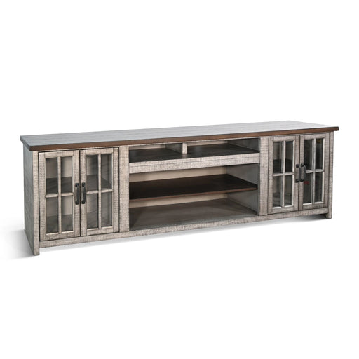 Sunny Designs Media Console  Alpine Grey - Bed & Sofa Hub