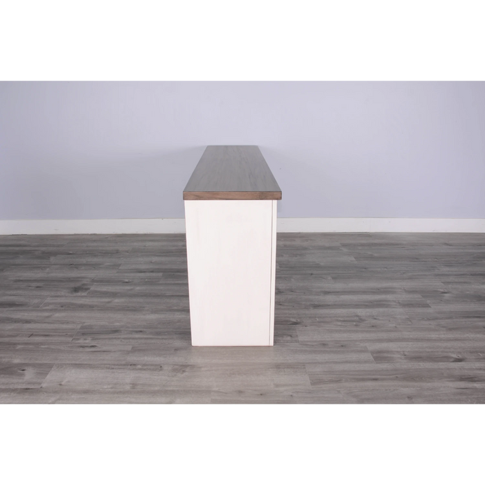 Sunny Designs Media Console  Marble White and Buck Skin - Bed & Sofa Hub