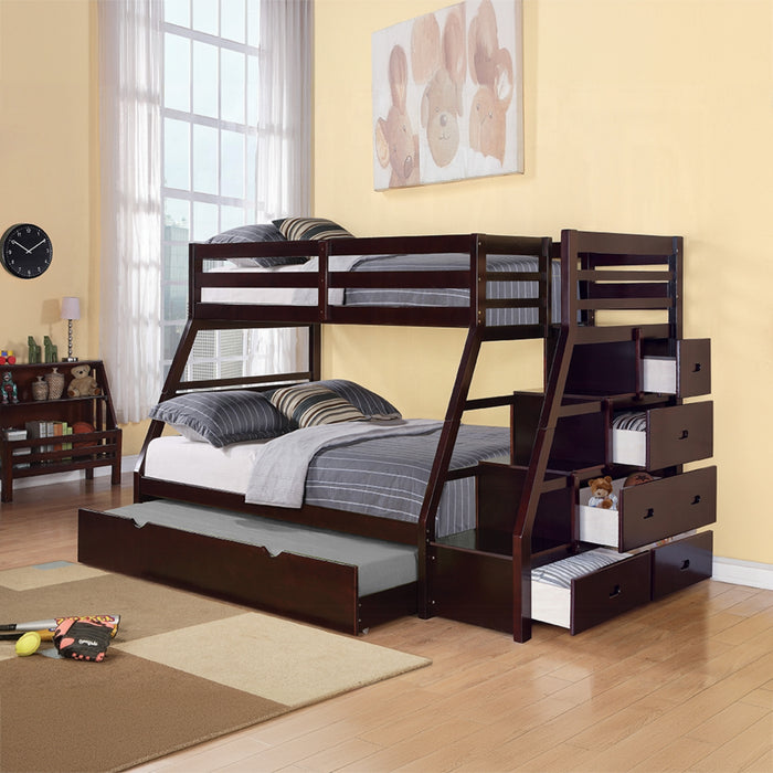 ACME Jason Twin/Full Bunk Bed W/Trundle & Storage