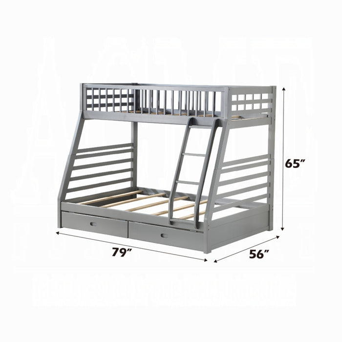 ACME Jason Twin/Full Bunk Bed W/Storage