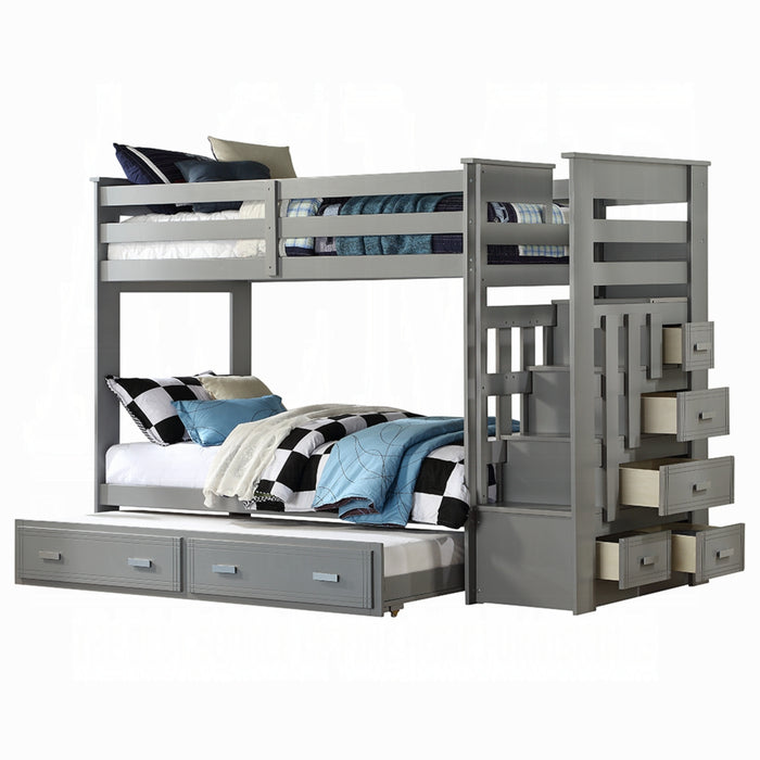 ACME Allentown Twin/Twin Bunk Bed W/Trundle & Storage