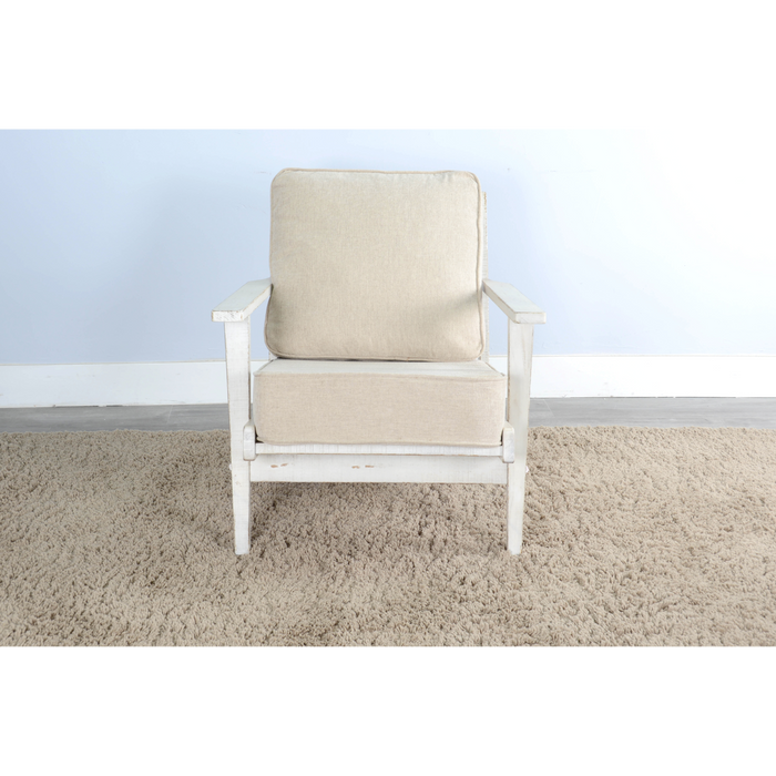 Sunny Designs Marina Mid-Century Chair White Sand