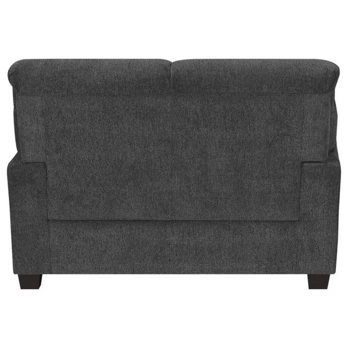 Coaster Clementine 3-piece Upholstered Padded Arm Sofa Living Room Set Grey