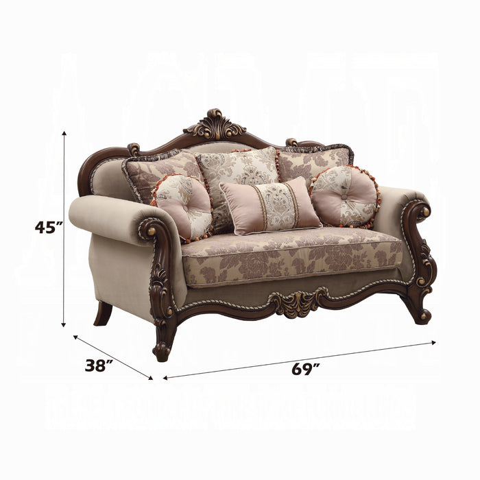 ACME Mehadi Loveseat W/6 Pillows