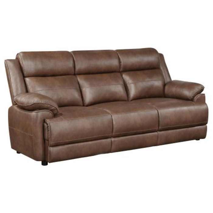 Coaster Ellington 3-piece Upholstered Padded Arm Sofa Living Room Set Dark Brown