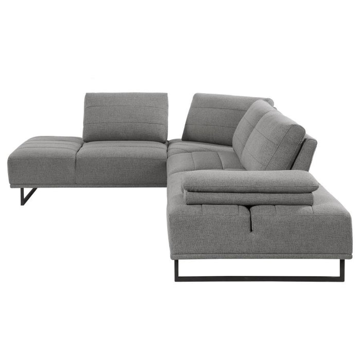 Coaster Arden Upholstered Sectional Sofa with Adjustable Back Taupe