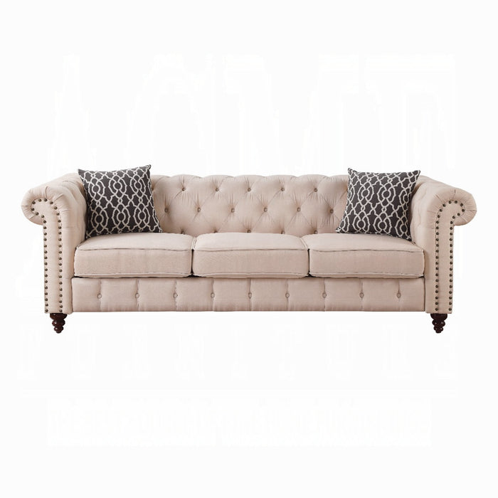 ACME Aurelia Sofa W/2 Pillows