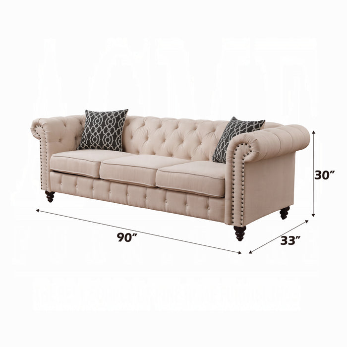 ACME Aurelia Sofa W/2 Pillows