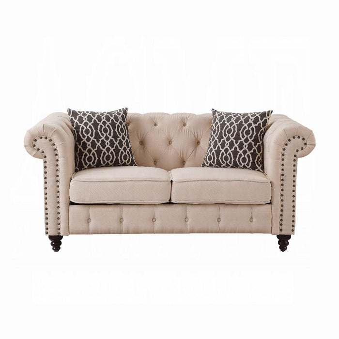 ACME Aurelia Loveseat W/2 Pillows