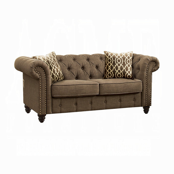 ACME Aurelia Loveseat W/2 Pillows