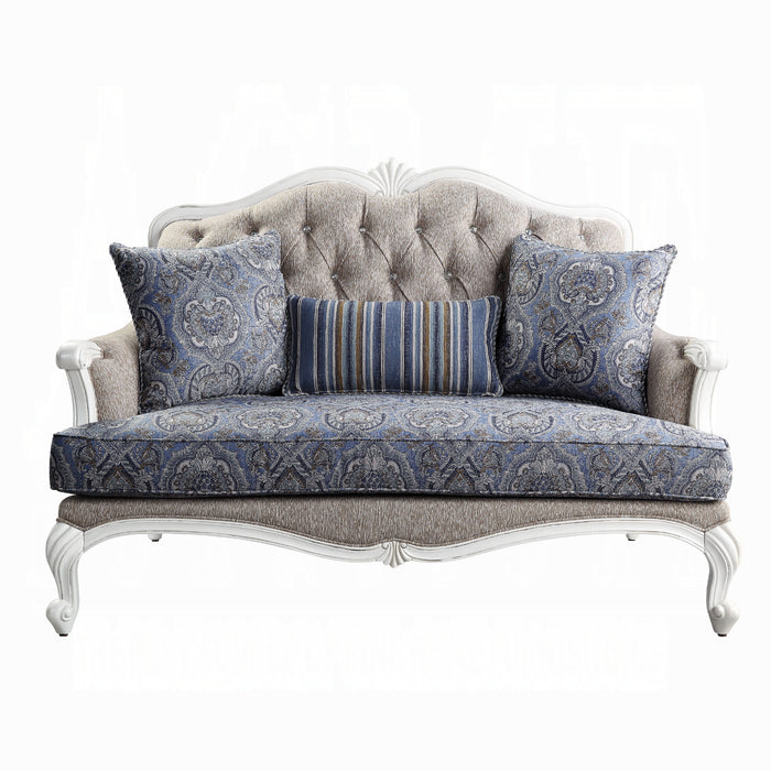 ACME Ciddrenar Loveseat W/3 Pillows