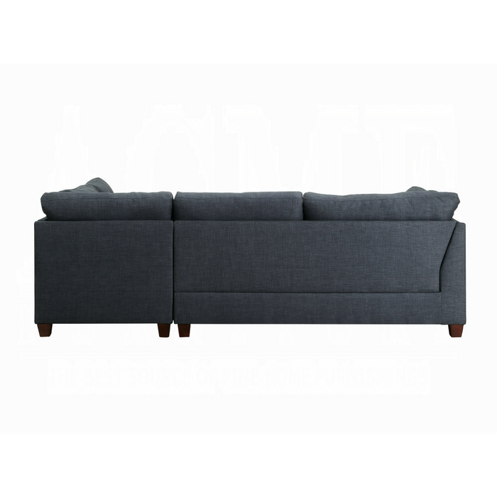 ACME Laurissa Sectional Sofa & Ottoman W/2 Pillows