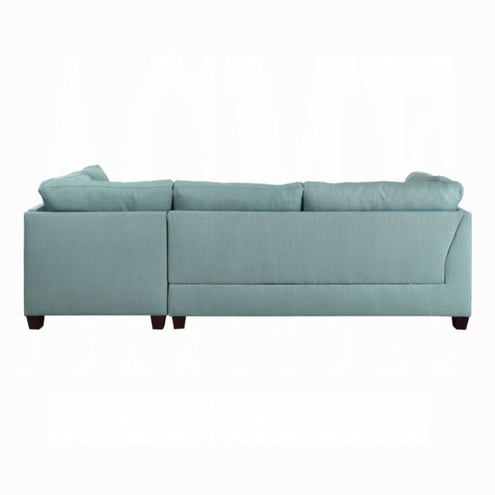 ACME Laurissa Sectional Sofa & Ottoman W/2 Pillows