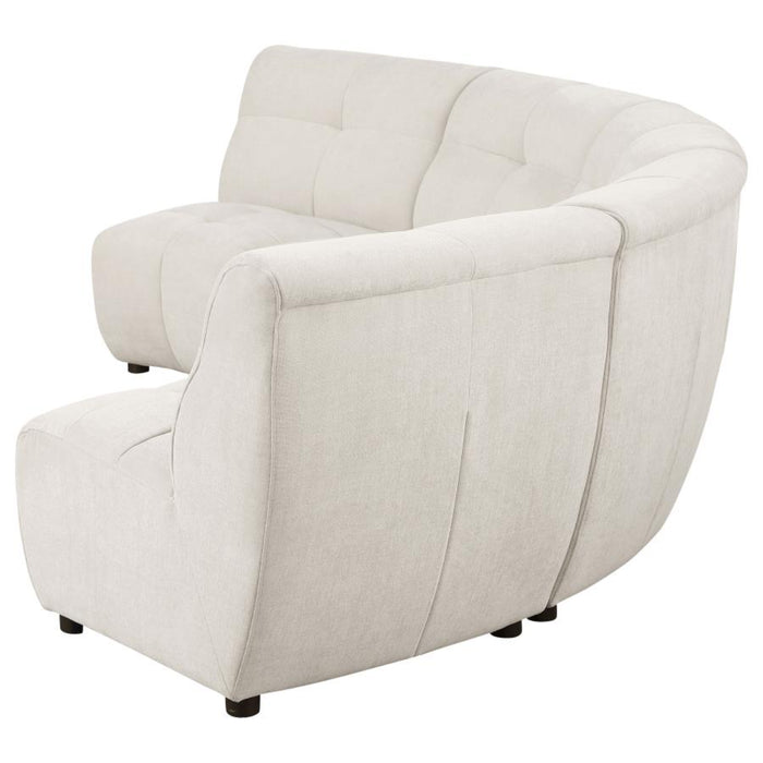 Coaster Charlotte 5-piece Upholstered Modular Sectional Sofa Ivory