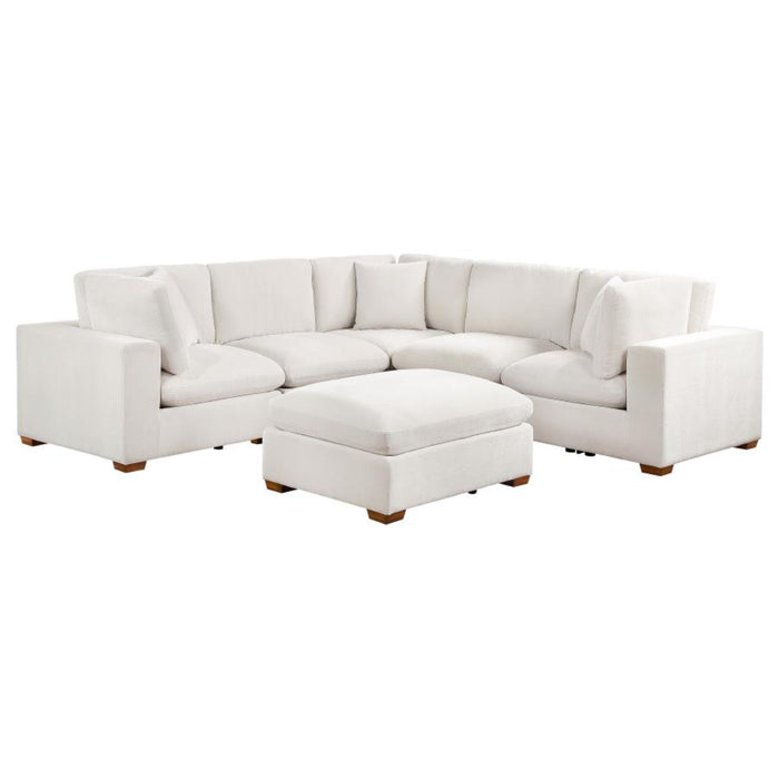 Coaster Lakeview 5-piece Upholstered Modular Sectional Sofa Ivory